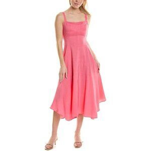 A.L.C. Harlow Dress Dark Grapefruit Linen